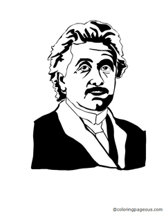 alberteinstein02 coloring page