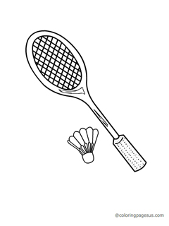 badminton03 coloring page