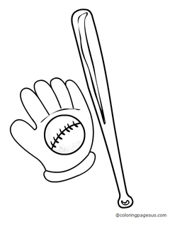 baseballbat03 coloring page