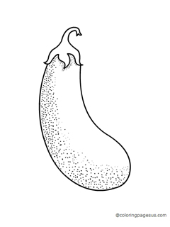 Eggplant coloring page