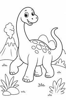 Brontosaurus 5 coloring page