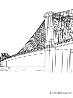 brooklynbridge01 coloring page