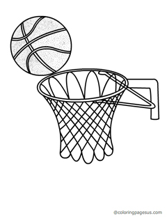 basketball01 coloring page