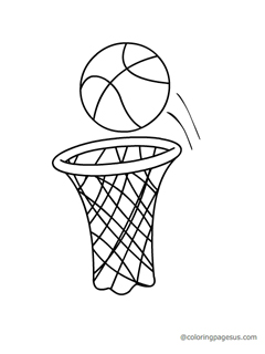 basketball03 coloring page