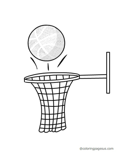 basketball04 coloring page