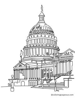 capitol01 coloring page