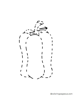 Bell Pepper coloring page