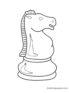 chess04 coloring page