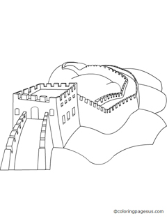 chinawall01 coloring page