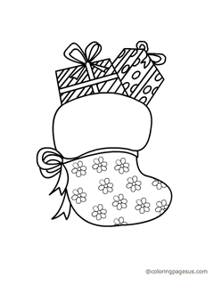chirstmasgift01 coloring page