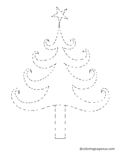 christmastree05 coloring page