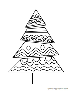 christmastree10 coloring page
