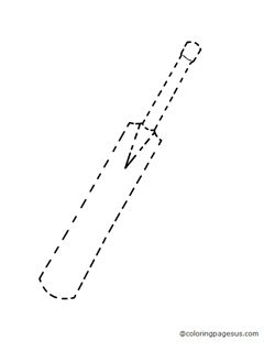 cricketbat03 coloring page