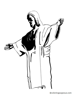 cristoriodejaneiro02 coloring page