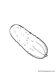 cucumber01 coloring page