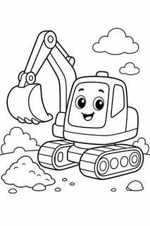 diggers coloring page