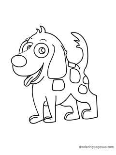 Dog coloring page