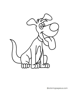 Dog coloring page