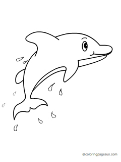 dolphin02 coloring page