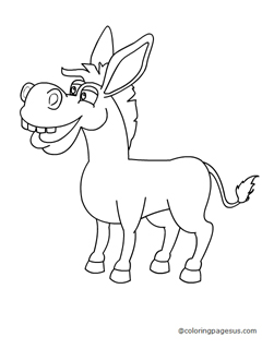 donkey01 coloring page
