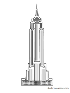 empirestatebuilding02 coloring page
