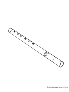 flute02 coloring page