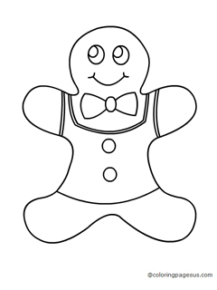 gingerbreadman06 coloring page