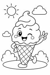 Ice Cream 2 coloring page