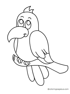 Cockatoo coloring page