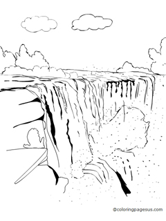 niagrafalls02 coloring page