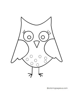 owl coloring page