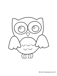 owl coloring page