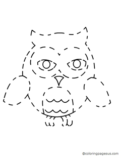 owl coloring page