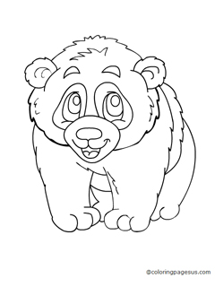 panda01 coloring page