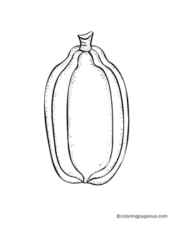 papaya01 coloring page