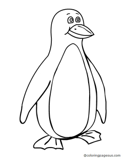 penguin01 coloring page