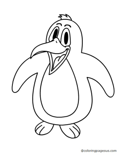 penguin03 coloring page