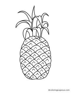 pineapple03 coloring page