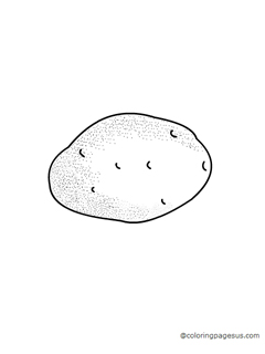 Potato coloring page