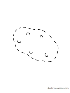 Potato coloring page