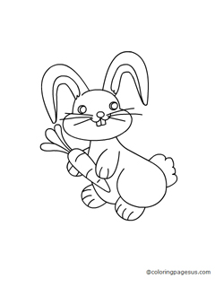 rabbit04 coloring page