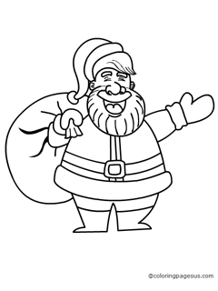 santa01 coloring page