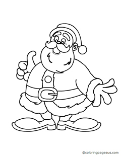 santa04 coloring page