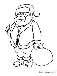 santa05 coloring page