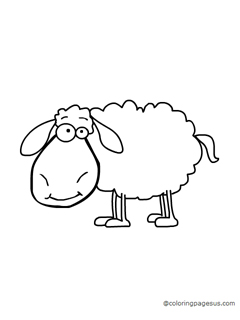 Sheep coloring page