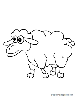 Sheep coloring page