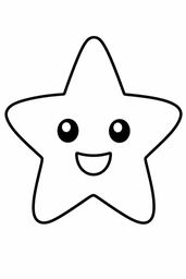 Smiling Star coloring page