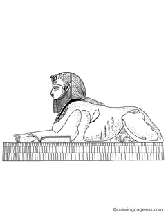 sphinx01 coloring page