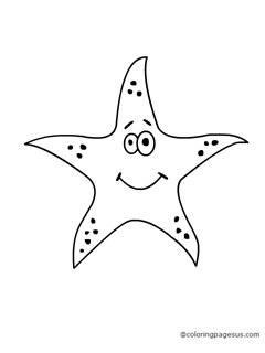 starfish01 coloring page