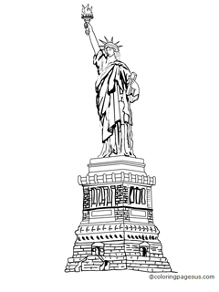 statueofliberty01 coloring page